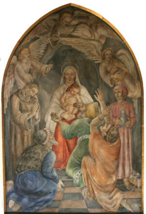 Adoration of the Magi, Oil on Canvas, Church of the Holy Redeemer, Denver, 1938 Louise Ronnebeck, Adoration of the Magi, Oil on Canvas, Church of the Holy Redeemer, Denver, 1938