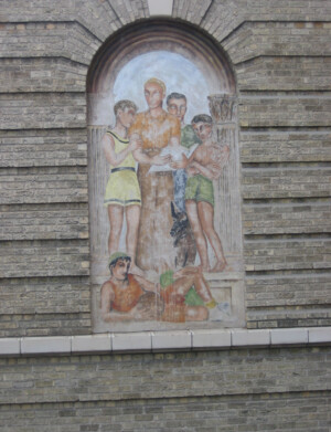 Fresco, Morey Junior High School, Denver, Colorado, originally executed 1934, Photo 2006 Louise Ronnebeck, Fresco, Morey Junior High School, Denver, Colorado, originally executed 1934, Photo 2006