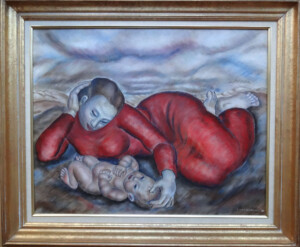 Louise Emerson (Ronnebeck) Mother and Child, oil on canvas,1930
