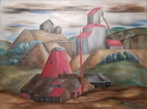 Louise Ronnebeck, Russell Gulch, oil on canvas, 1933