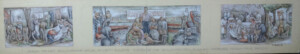 Louise Ronnebeck, Mural Study Social Security, Panel 2, c1940-42