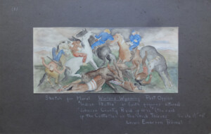 Louise Ronnebeck, Mural Study for Worland Wyoming, c1938
